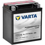 Аккумулятор Varta Powersports AGM YTX16-4/YTX16-BS (14 А·ч) 514 902 022