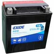Аккумулятор Exide ETX16-BS (14 Ah)