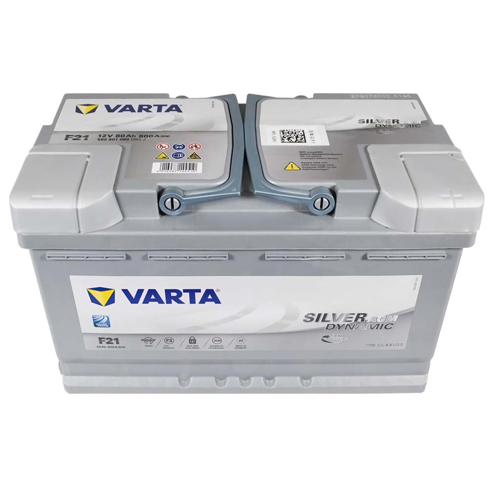 VARTA 580901080 BATTERIA A6 80 AMPERE START AND STOP AGM 800 EN