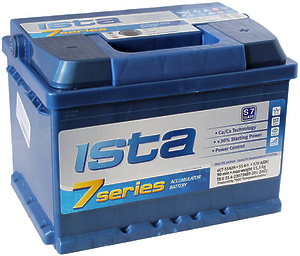 Аккумулятор ISTA 7 Series (6СТ-55А2HЕ) (55 А/ч)+