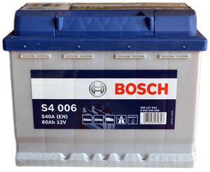 Аккумулятор Bosch S4 006 (60 Ah) L+ 0092S40060
