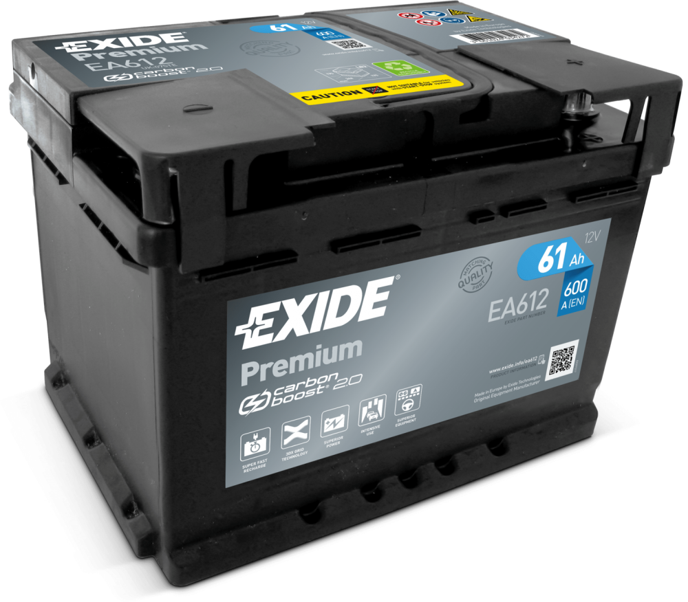 Аккумулятор Exide Premium EA612 (61 Ah) купить в Минске, цена