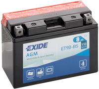 Аккумулятор Exide ET9B-BS (8 А·ч)