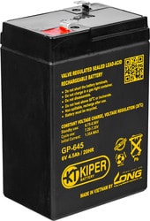 Аккумулятор Kiper GP-645 (6В/4.5 А·ч)