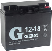Аккумулятор G-Energy 12-18 (12В/18 А·ч)