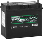 Аккумулятор GIGAWATT G45R (45 А·ч) (0185754555)