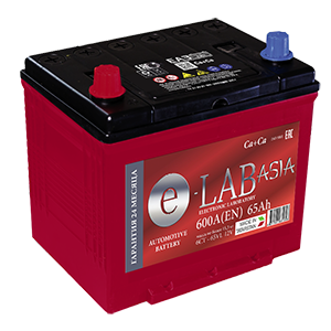 Аккумулятор E-LAB ASIA D23 (65 Ah) L+