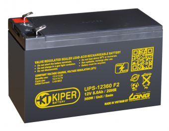 Аккумулятор Kiper UPS-12360 F2 (12В/8 А·ч)