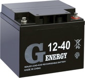 Аккумулятор G-Energy 12-40 (12В/40 А·ч)