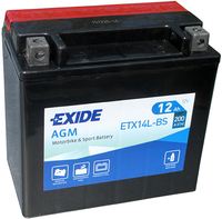 Аккумулятор Exide ETX14L-BS (12 А·ч)