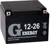Аккумулятор G-Energy 12-26 (12В/26 А·ч)