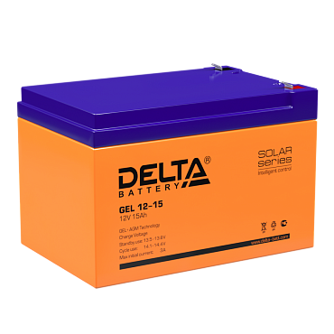 Аккумулятор Delta GEL 12-15 (12V / 15Ah)