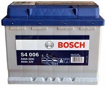 Аккумулятор Bosch S4 006 (60 Ah) L+ 0092S40060