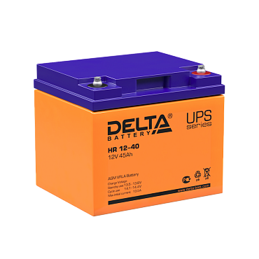 Аккумулятор Delta HR 12-40 (12В/45 А·ч)