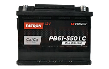 Аккумулятор Patron Power (61 Ah) 550 А, L2 PB61-550RC