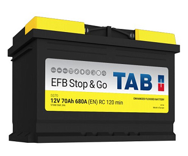 Аккумулятор TAB EFB Stop&Go (70 Ah) 212070