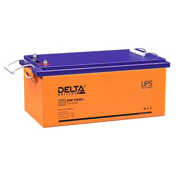 Аккумулятор Delta DTM 12250 L (12В/250 А·ч)