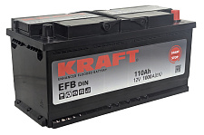 Аккумулятор Kraft EFB (110 Ah) 1000 А, L6