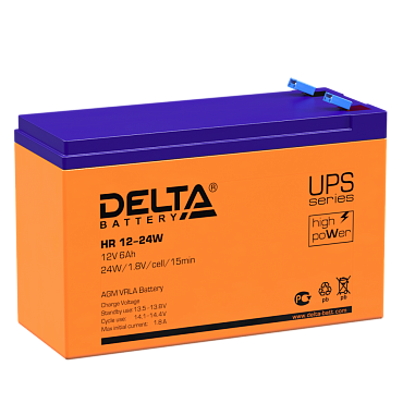 Аккумулятор Delta HR 12-24W (12В/6 А·ч)
