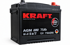 Аккумулятор Kraft Asia AGM (75Ah) 710 А, D26