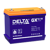 Аккумулятор Delta GX 12-55 (12В/55 А·ч)