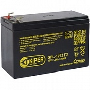 Аккумулятор Kiper GPL-1272 F2 (12V / 7.2Ah)