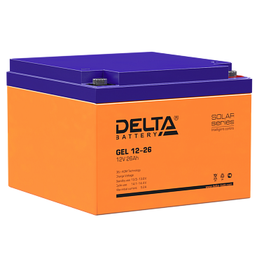 Аккумулятор Delta GEL 12-26 (12В/26 А·ч)