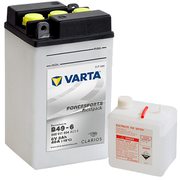 Аккумулятор Varta Powersports Freshpack B49-6 (8 А/ч) 008011004