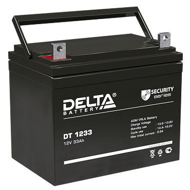 Аккумулятор Delta DT 1233 (12В/33 А·ч)