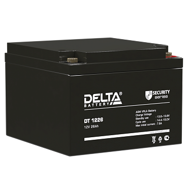 Аккумулятор Delta DT 1226 (12В/26 А·ч)