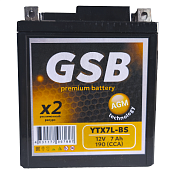 Аккумулятор GSB (7 Ah) YTX7L-BS