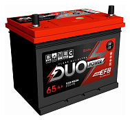 Аккумулятор DUO Power EFB Asia (65 Ah)