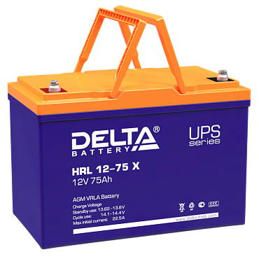 Аккумулятор Delta HRL-X 12-75 (12В/75 А·ч)