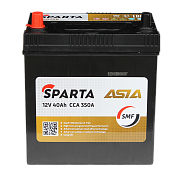 Аккумулятор SPARTA Asia (40 Ah) 350 А, L+ тонк. клеммы B19