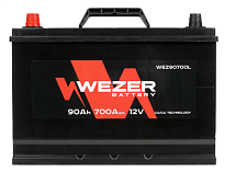 Аккумулятор Wezer JIS (90Ah) L+ WEZ90700L