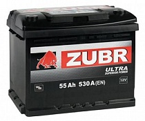 Аккумулятор Zubr Ultra (55 Ah) 530 А, L+ (ZU551) L2