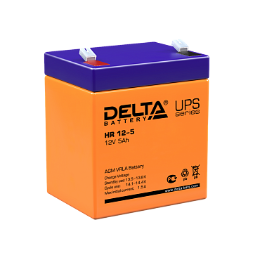 Аккумулятор Delta HR 12-5 (12В/5 А·ч)