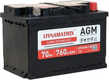 Аккумулятор DYNAMATRIX-KOREA AGM  (70 Ah) L3 DEK700