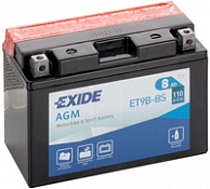 Аккумулятор Exide ET9B-BS (8 Ah)