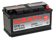 Аккумулятор Kraft EFB (100 Ah)