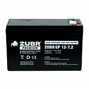Аккумулятор ZUBR GP 12-7.2, NPP (12V / 7,2Ah)