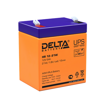 Аккумулятор Delta HR 12-21W (12В/5 А·ч)