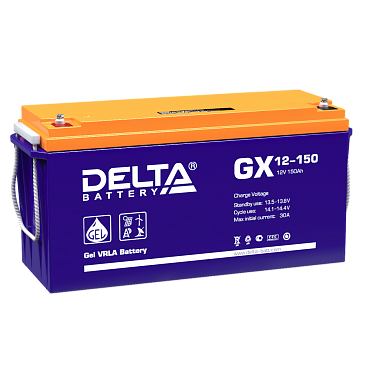 Аккумулятор Delta GX 12-150 (12В/150 А·ч)