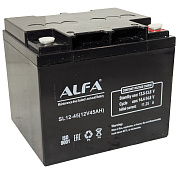 Аккумулятор ALFA 12V-45Ah (12V45Ah) L (тяговая) (M6)