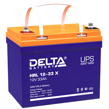 Аккумулятор Delta HRL-X 12-33 (12В/33 А·ч)