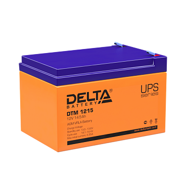 Аккумулятор Delta DTM 1215 (12В/14.6 А·ч)