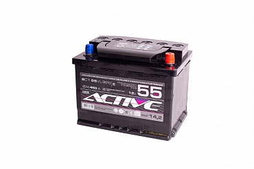 Аккумулятор АКТЕХ ACTIVE FROST 6СТ-55e (55 А/ч)
