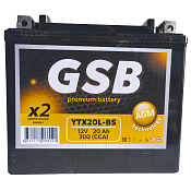 Аккумулятор GSB (20 Ah) YTX20L-BS
