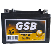 Аккумулятор GSB (9 Ah) YTX9-BS