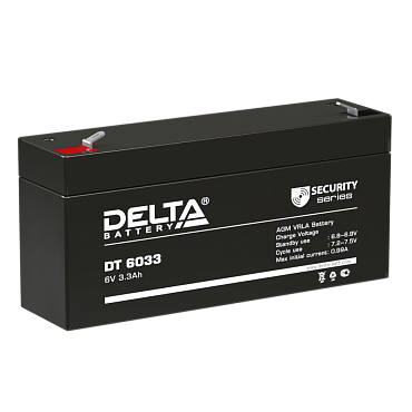 Аккумулятор Delta DT 6033 (6В/3.3 А·ч)